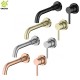 One handle Gold black rose gold 304 stainless steel brushed water tap hidden wall mounted concealed basin bathroom faucet